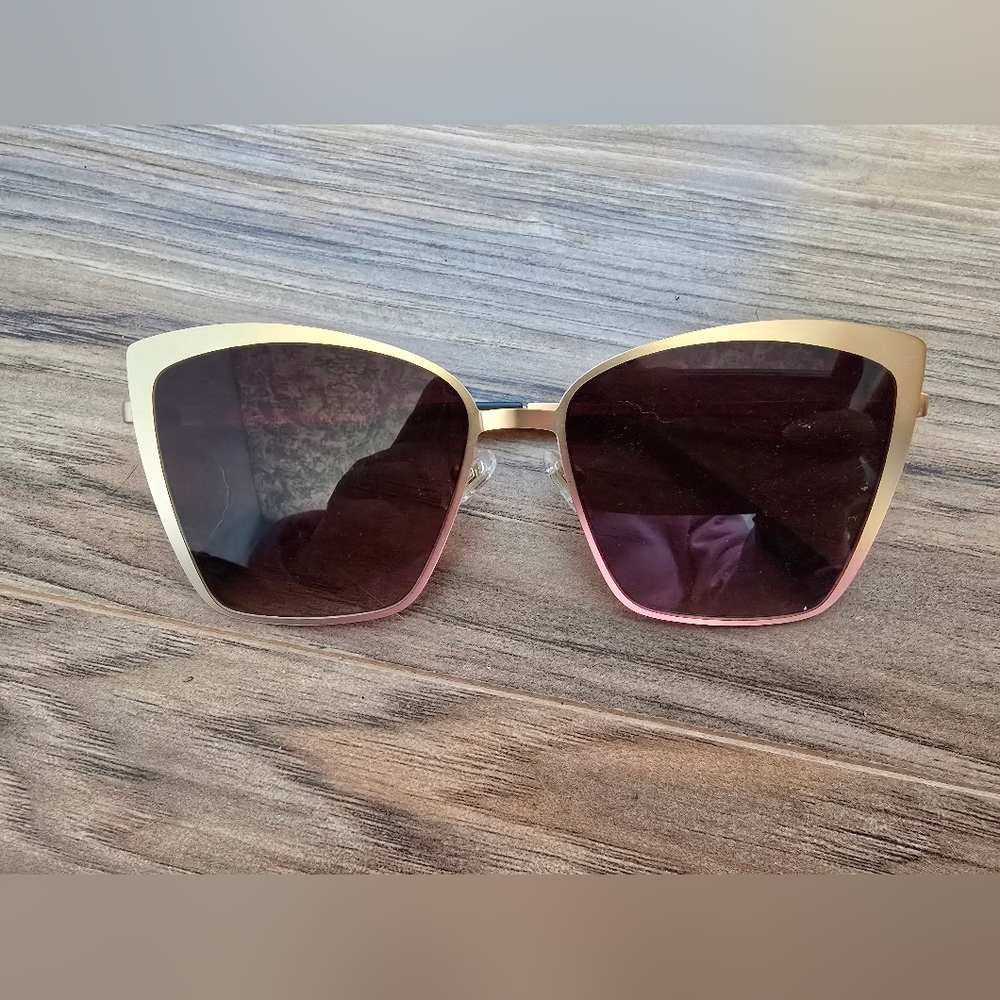 Gold Cat Eye Sunglasses